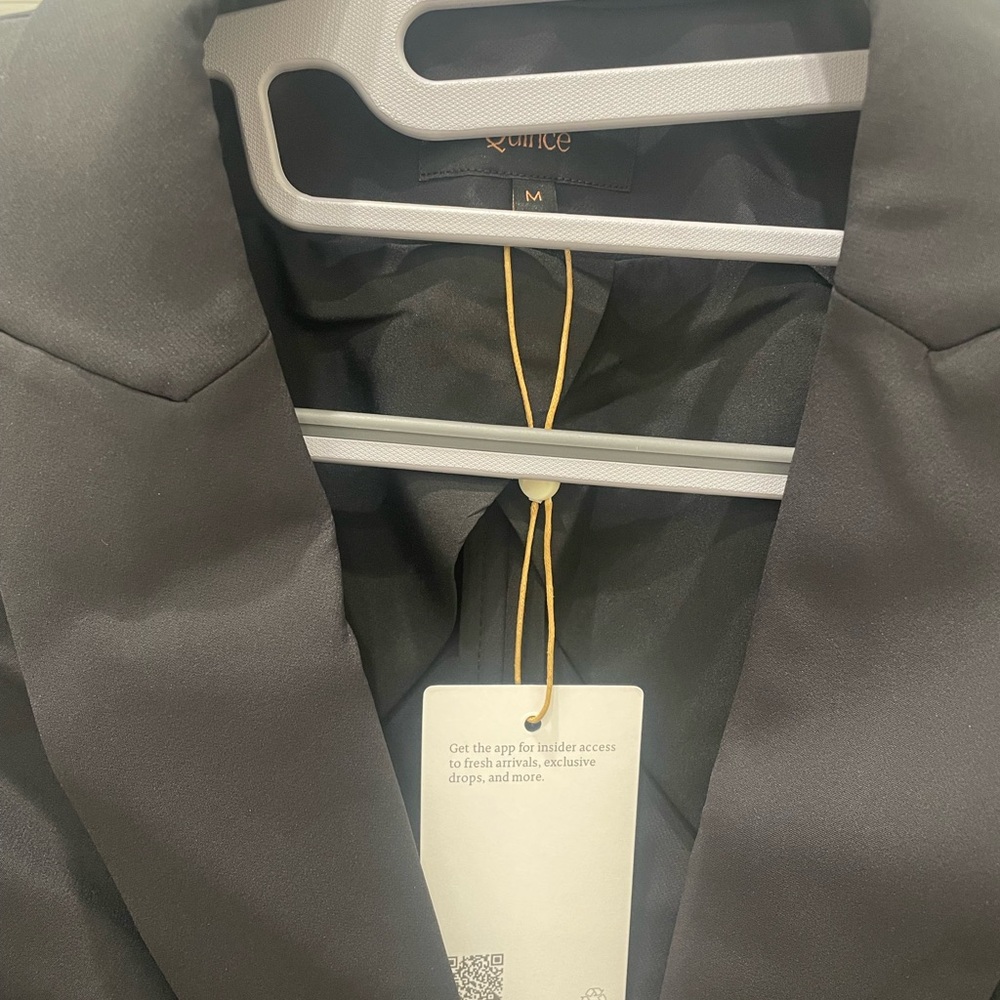 Quince Elegant Black Scuba Jacket - Picture 2 of 5